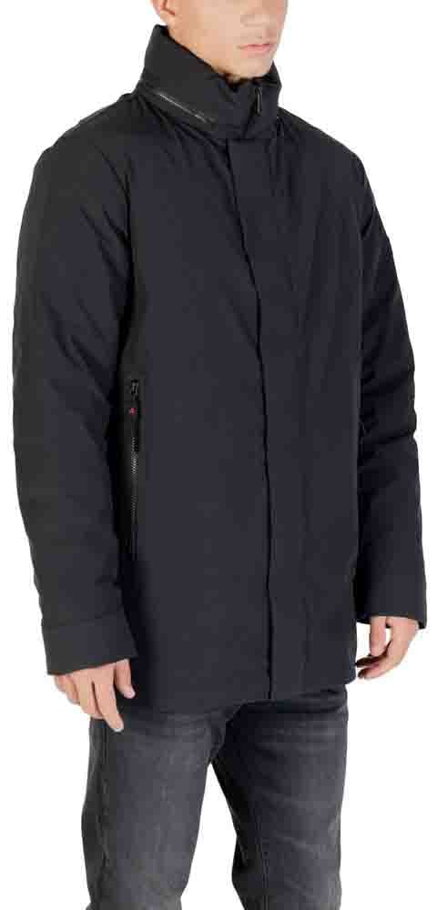 Peuterey Black Polyester Parka Zwart