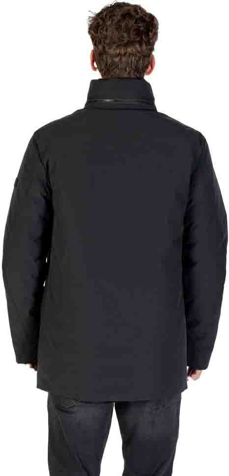 Peuterey Black Polyester Parka Zwart