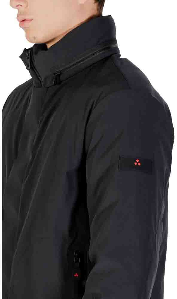Peuterey Black Polyester Parka Zwart