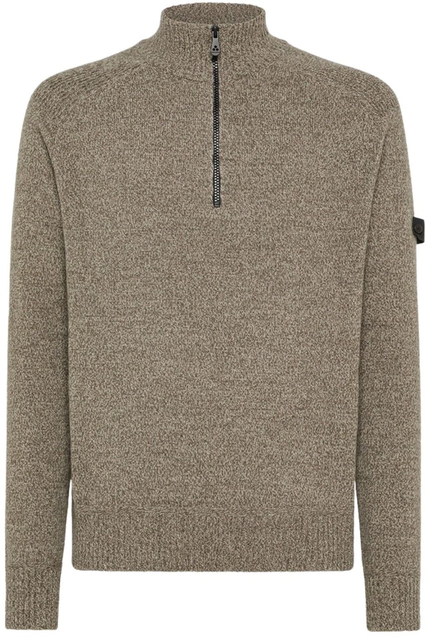 Peuterey Men Braille  Sweater Mustang - Mouli Grijs