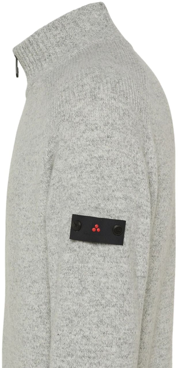 Peuterey Men Braille Sweater Grigio Melange Grijs