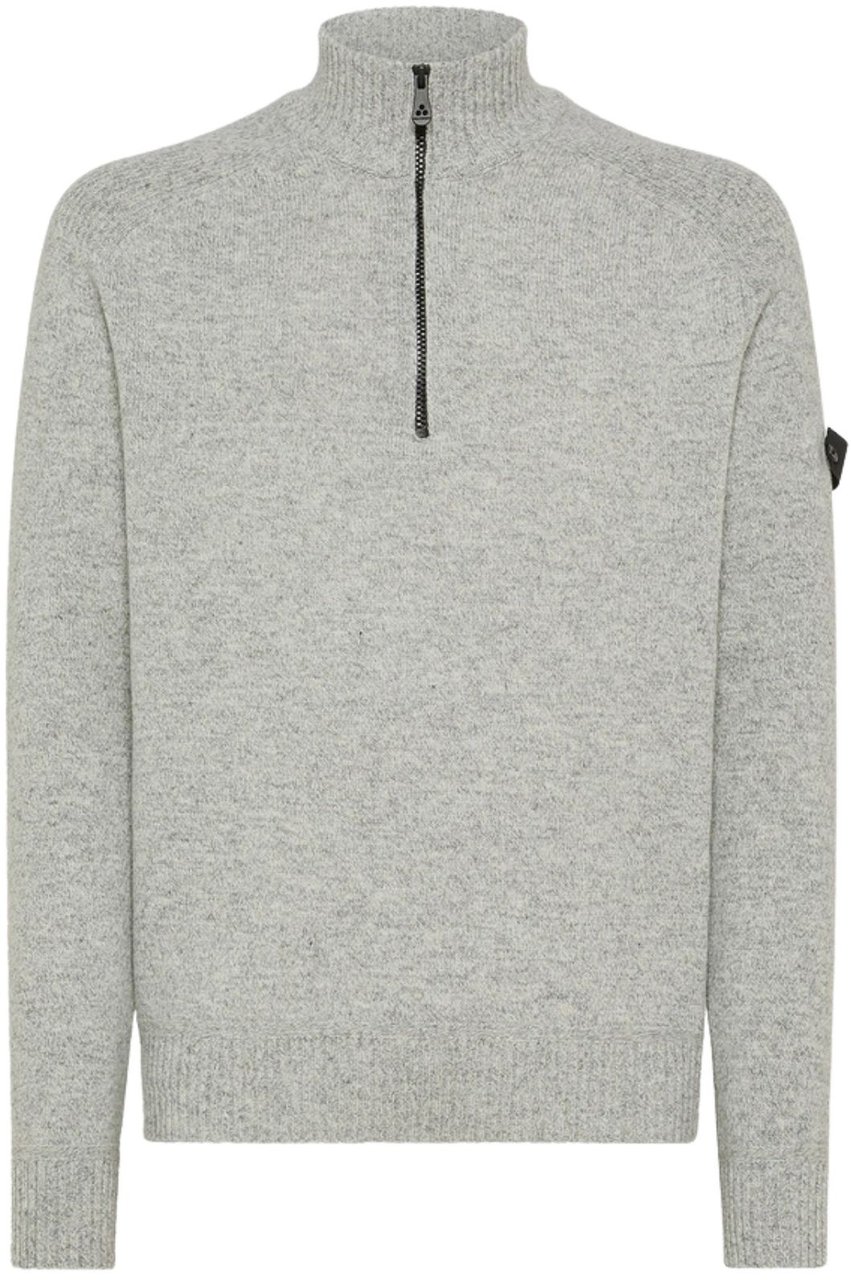 Peuterey Men Braille Sweater Grigio Melange Grijs