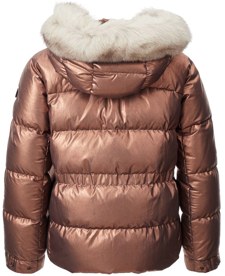 Peuterey Pink Polyester Full-Length Jacket Roze