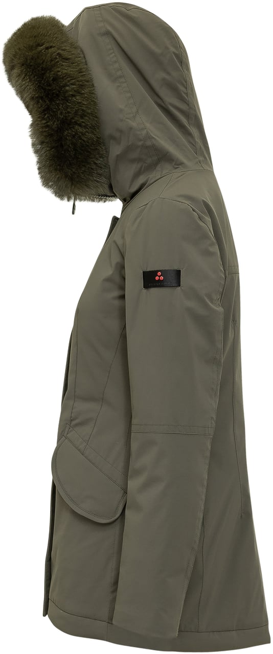 Peuterey Donnet Kl Fur Parka Donkergroen