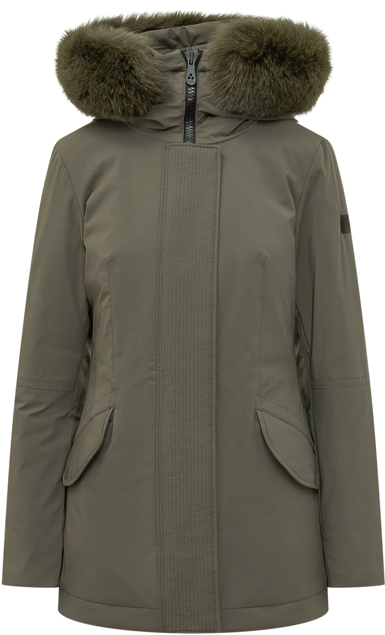 Peuterey Donnet Kl Fur Parka Donkergroen