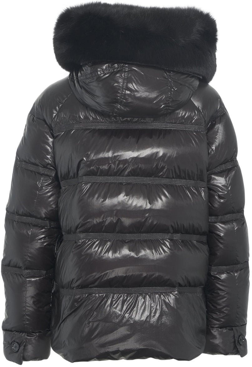 Peuterey Quilted down jacket 'Takan' Zwart