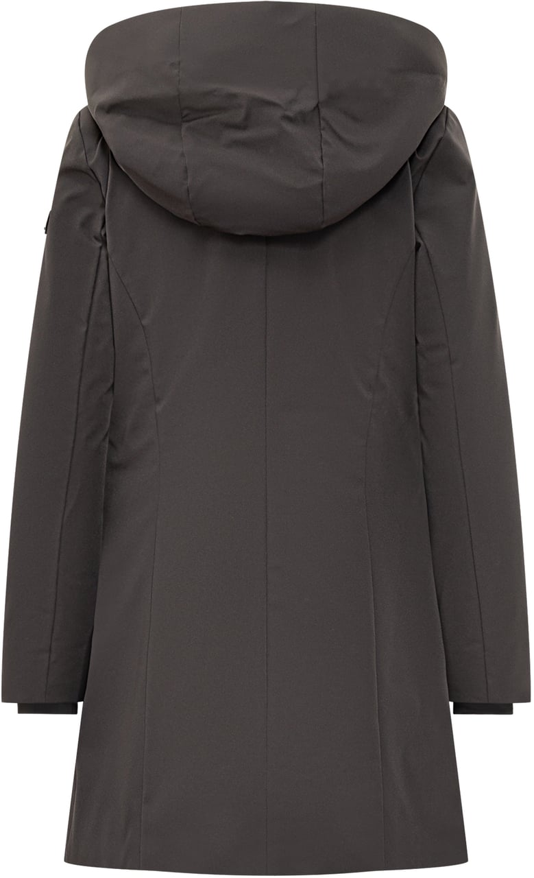 Peuterey Peuterey Cappotto Nero con Cappuccio Zwart