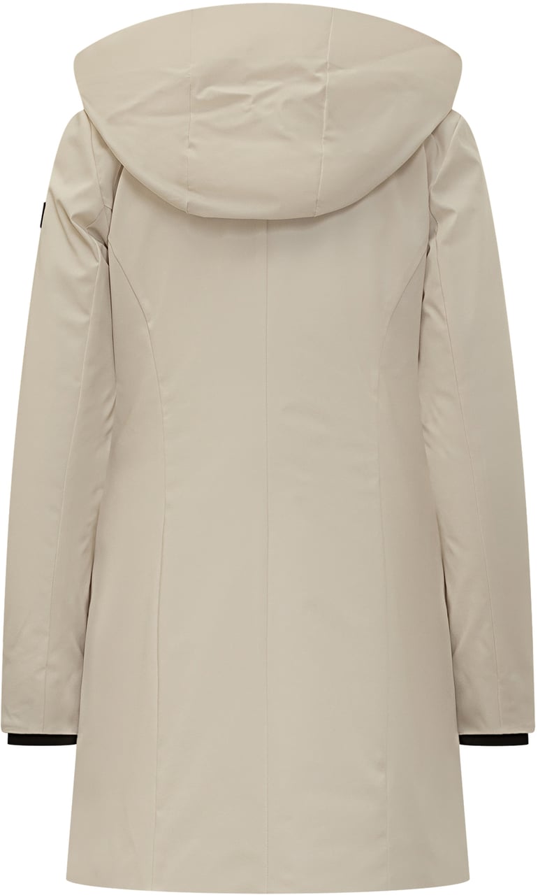 Peuterey Peuterey Cappotto Beige con Cappuccio Wit