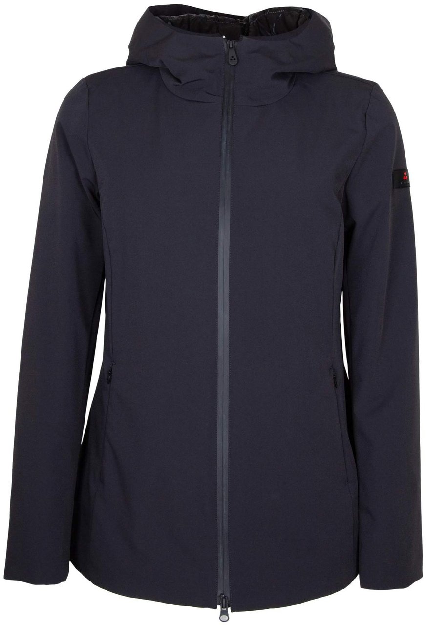Peuterey Peuterey farquar jacket in bi-stretch nylon, black Zwart