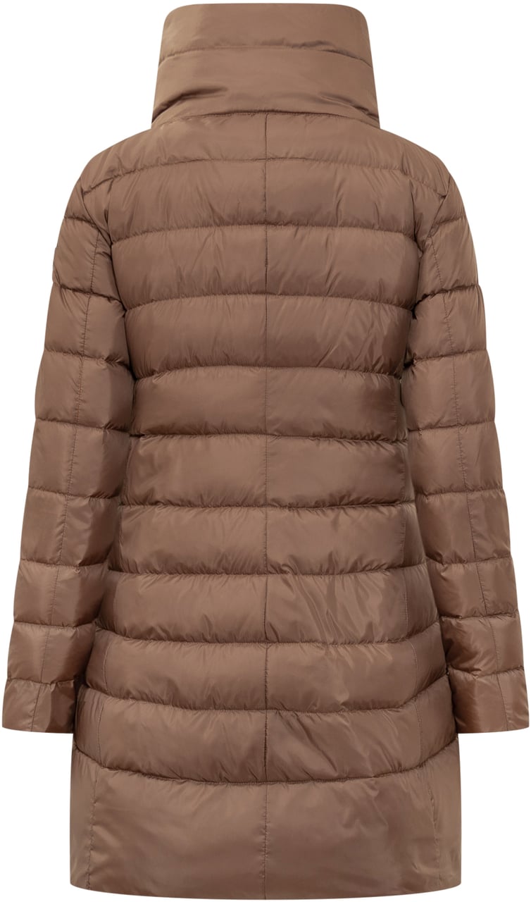 Peuterey Peuterey Piumino Marrone con Collo Alto Bruin