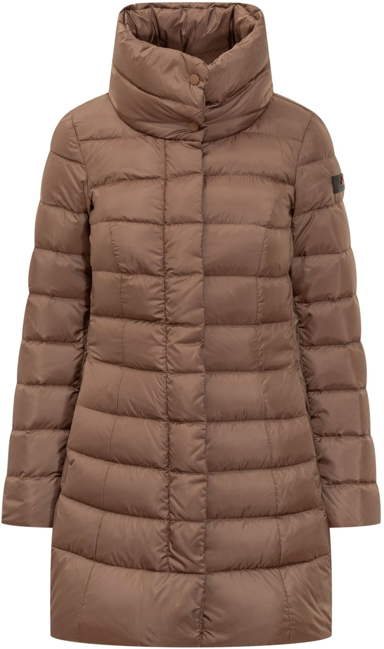 Peuterey Peuterey Piumino Marrone con Collo Alto Bruin