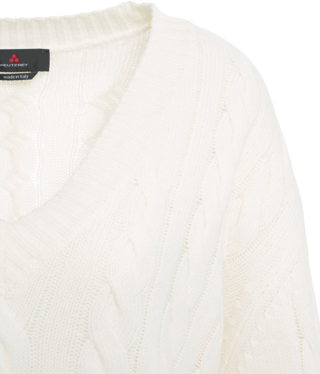 Peuterey Cable knit sweater 'Lapierre' Wit