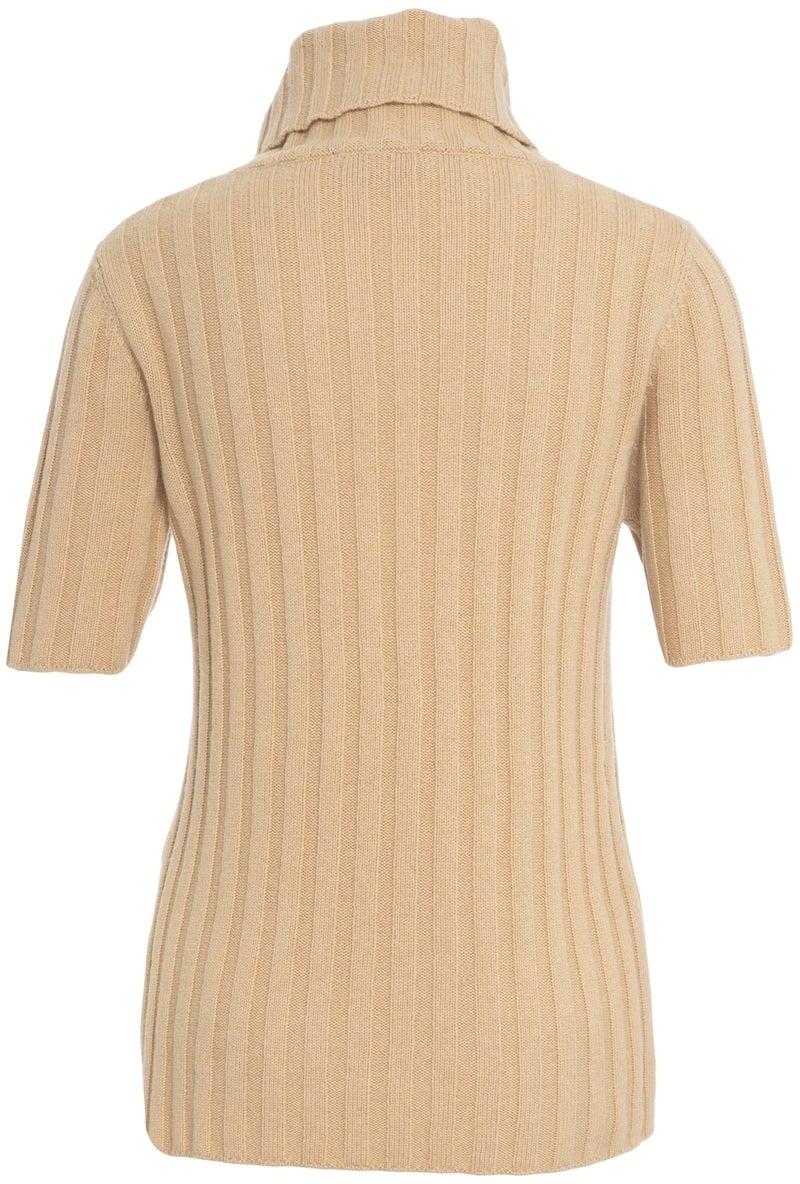 Peuterey Short sleeve sweater 'Andelys' Beige