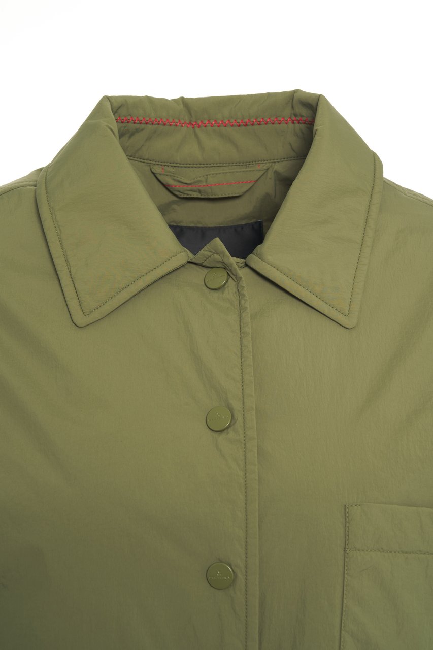 Peuterey Padded overshirt 'Zelia' Groen