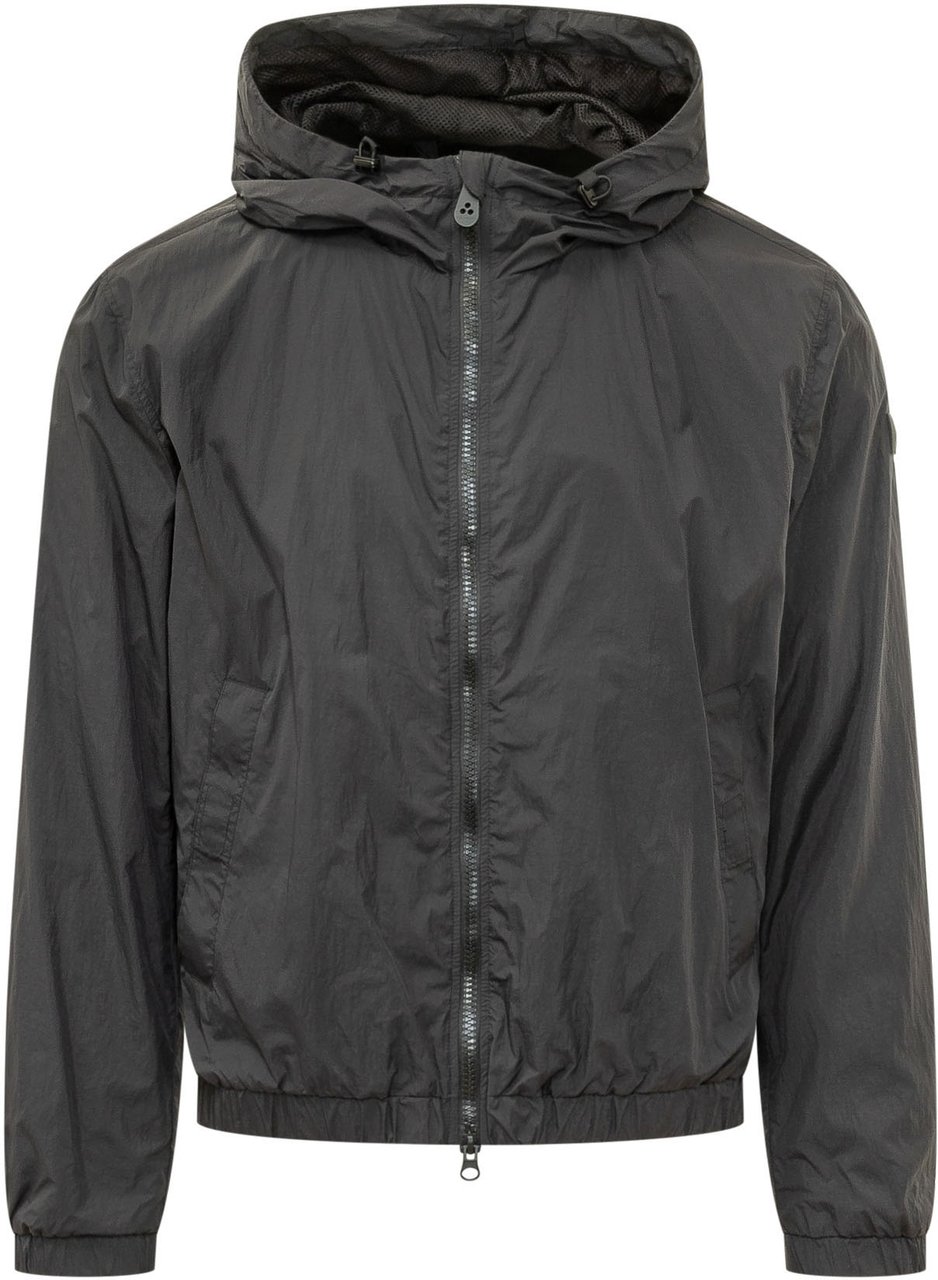 Peuterey Giacca con Cappuccio e Zip Donkergrijs