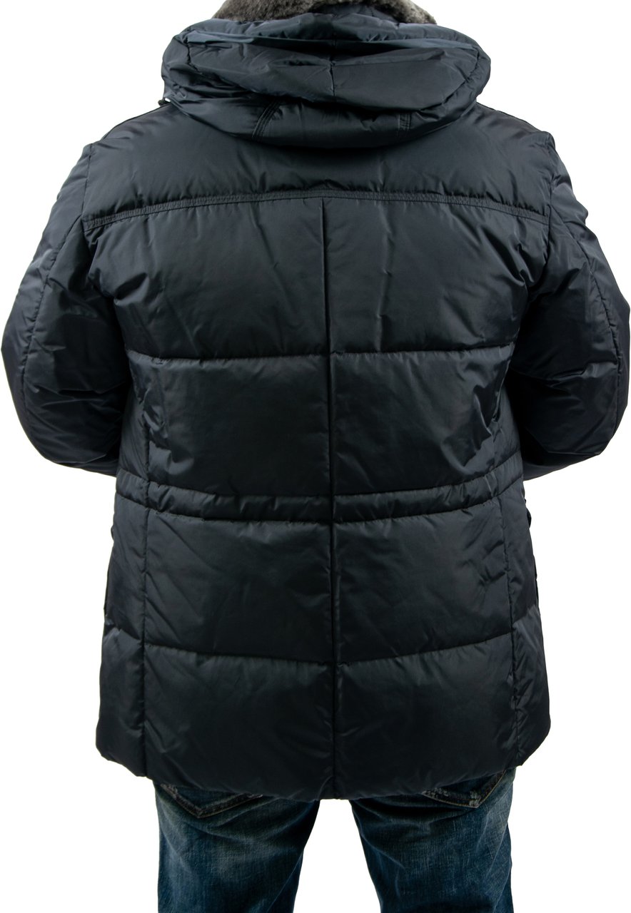Peuterey Aiptek NBE 03 Fur Graphite Blue Blauw