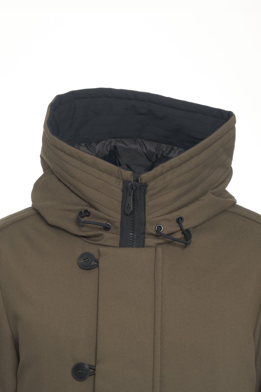 Peuterey Hooded parka Groen