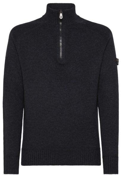 Peuterey Braille Knit Dark Navy Blauw