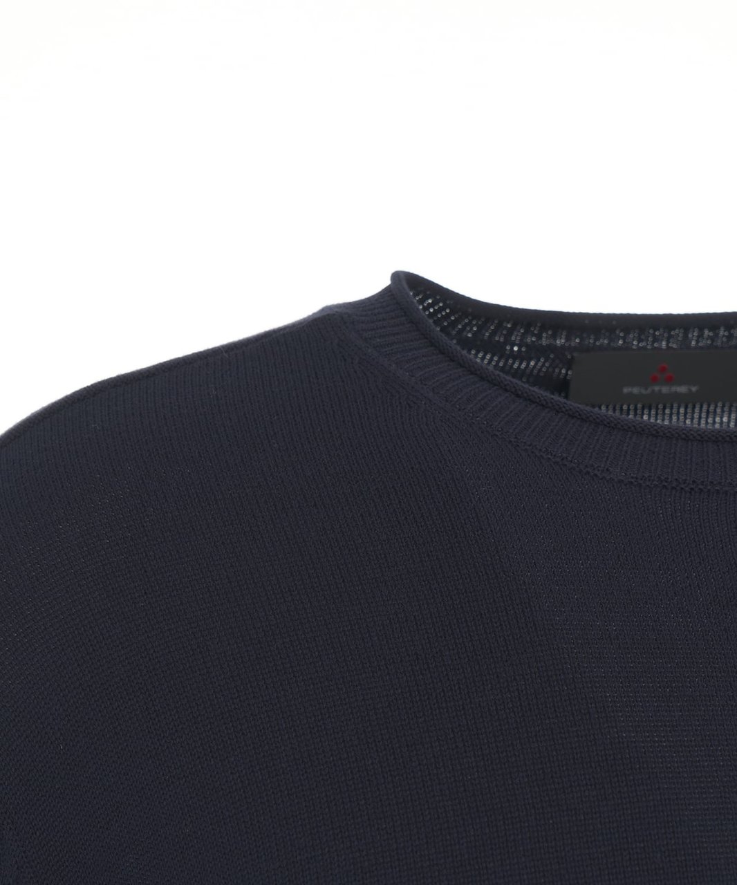 Peuterey Knit cotton sweater Blauw