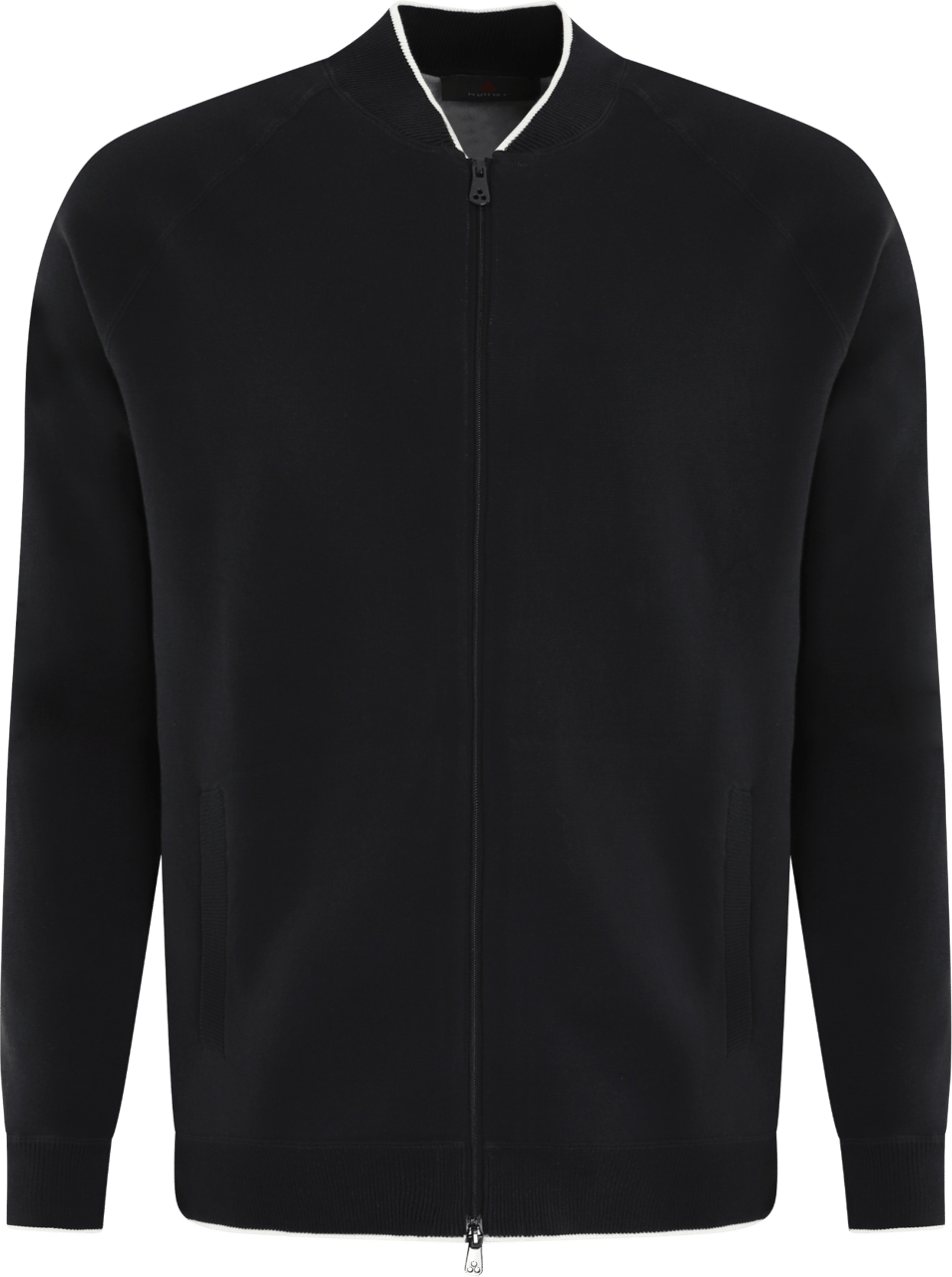 Peuterey Heren Mosk Full Zip Sweater Zwart Zwart