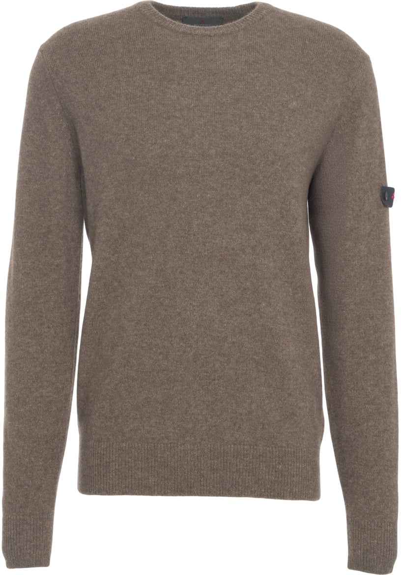 Peuterey Knitted sweater made of wool Bruin