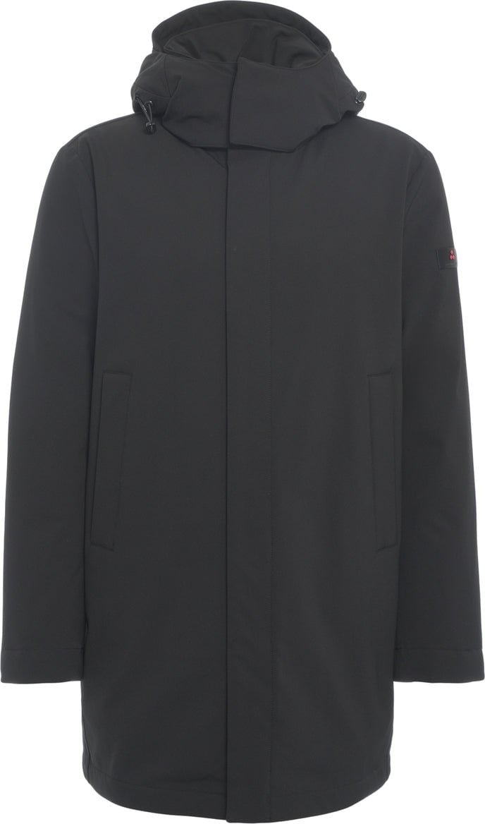 Peuterey Parka with logo Zwart