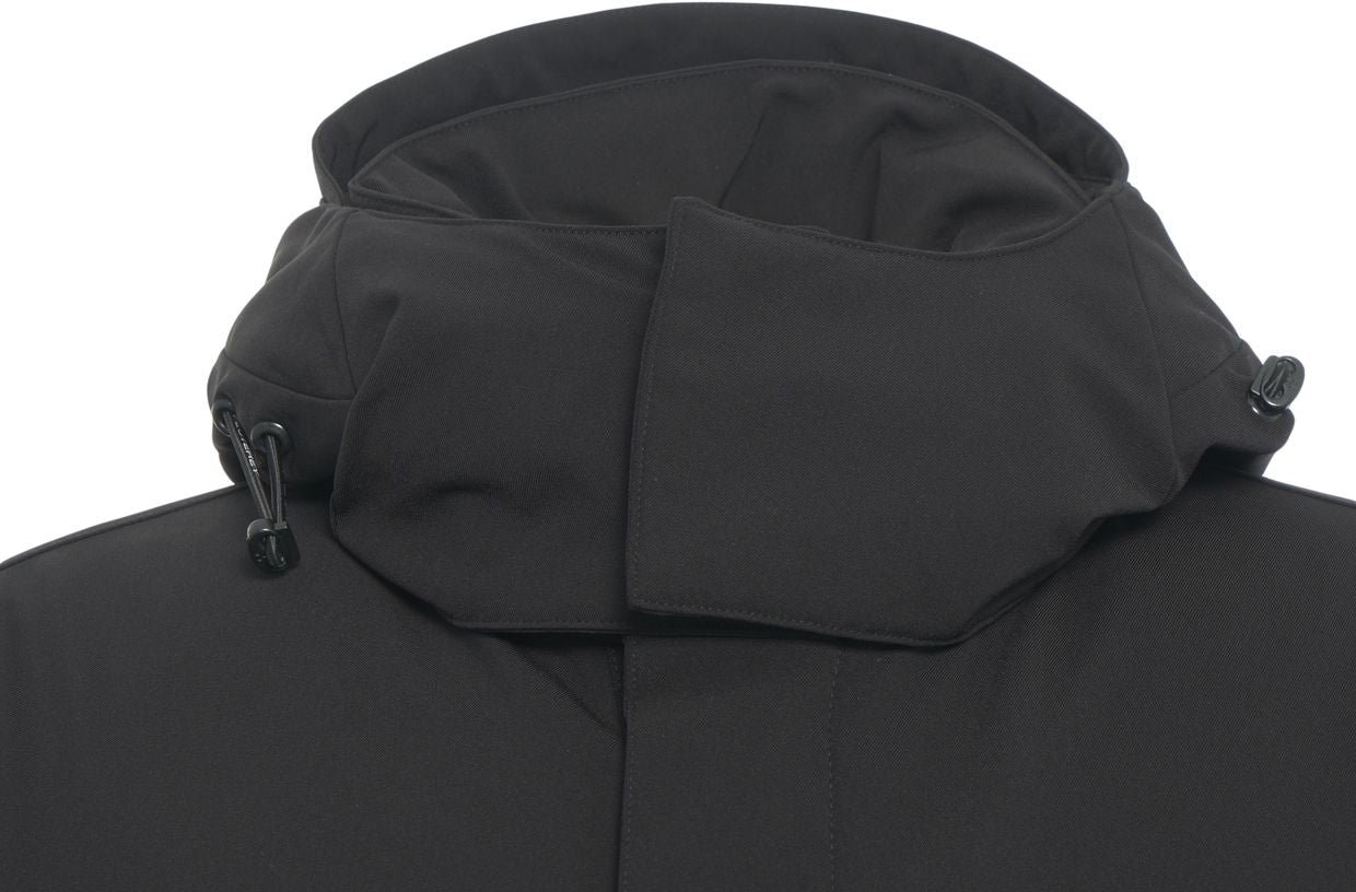 Peuterey Parka with logo Zwart