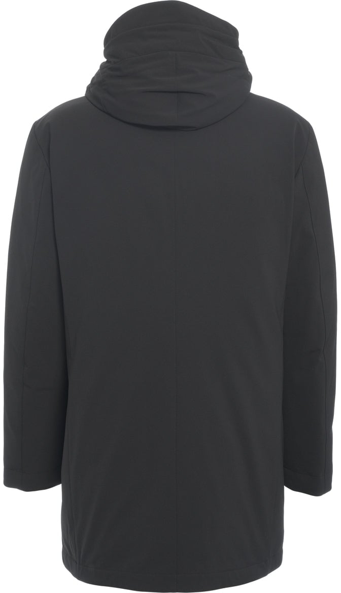 Peuterey Parka with logo Zwart