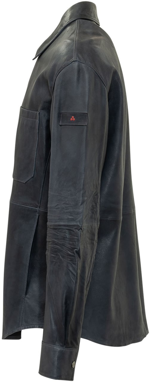 Peuterey Camicia Giacca con Bottoni e Tasca Donkergrijs