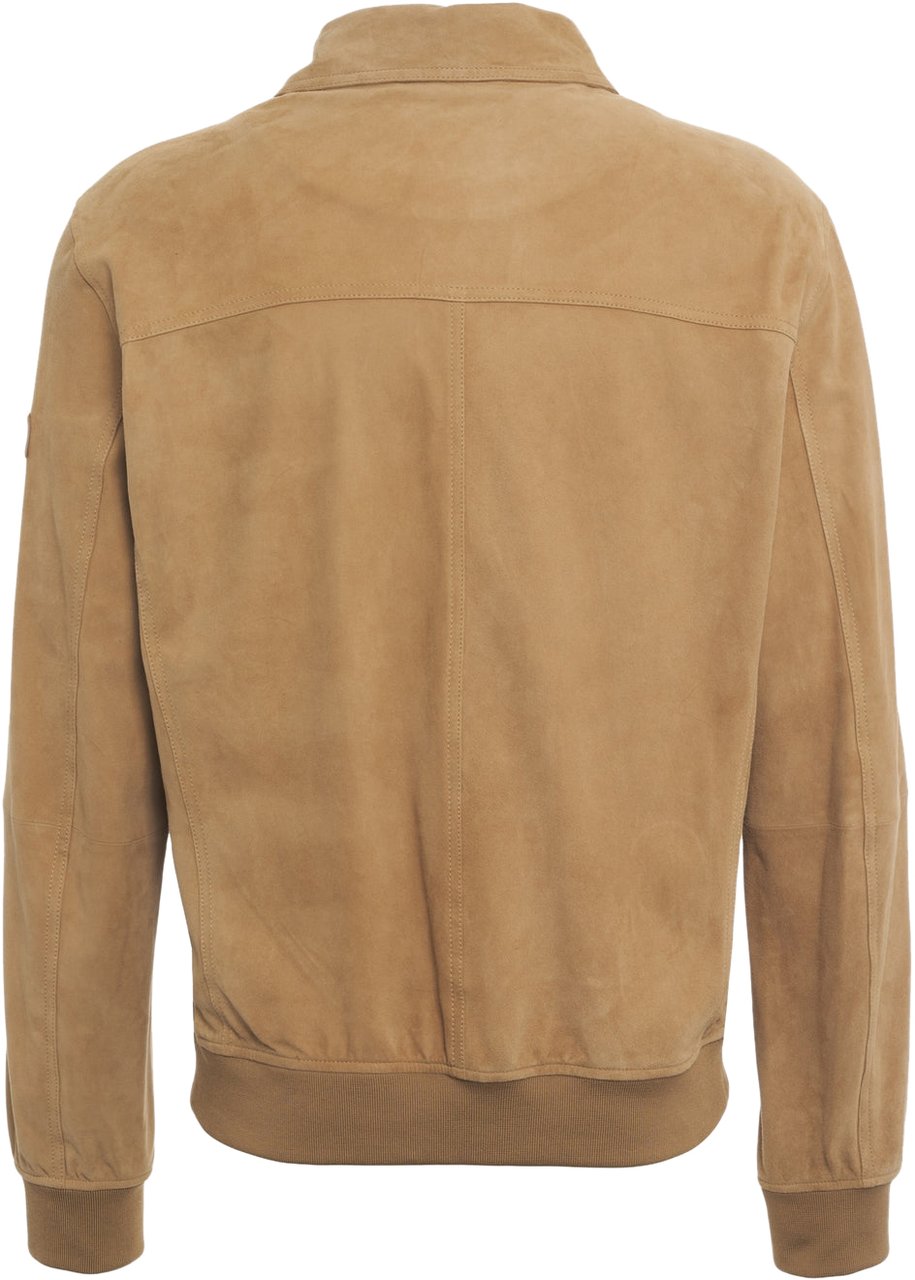 Peuterey Suede jacket 'Destiny' Bruin