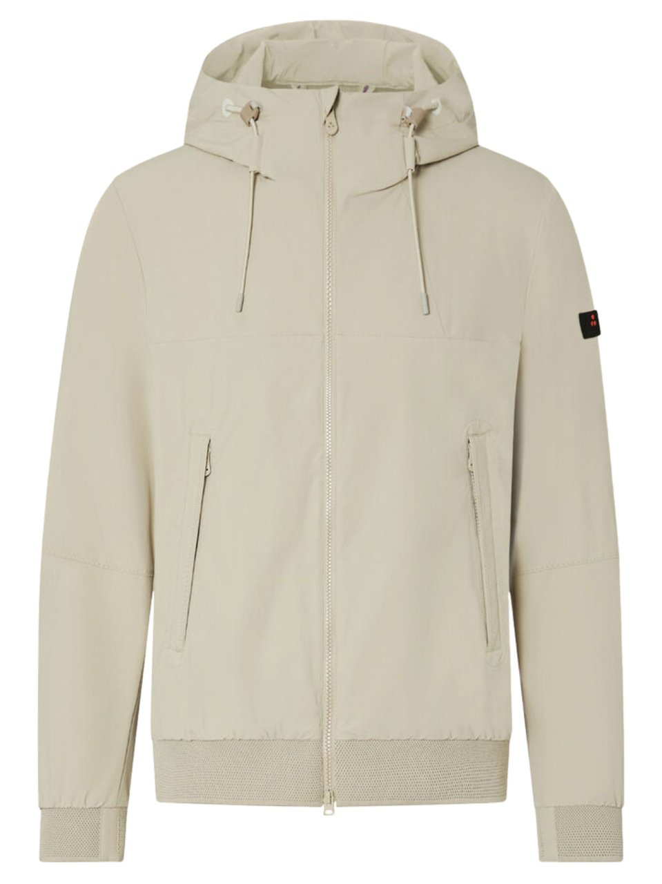 Peuterey Minimalist Hooded Logo Jacket Neutraal