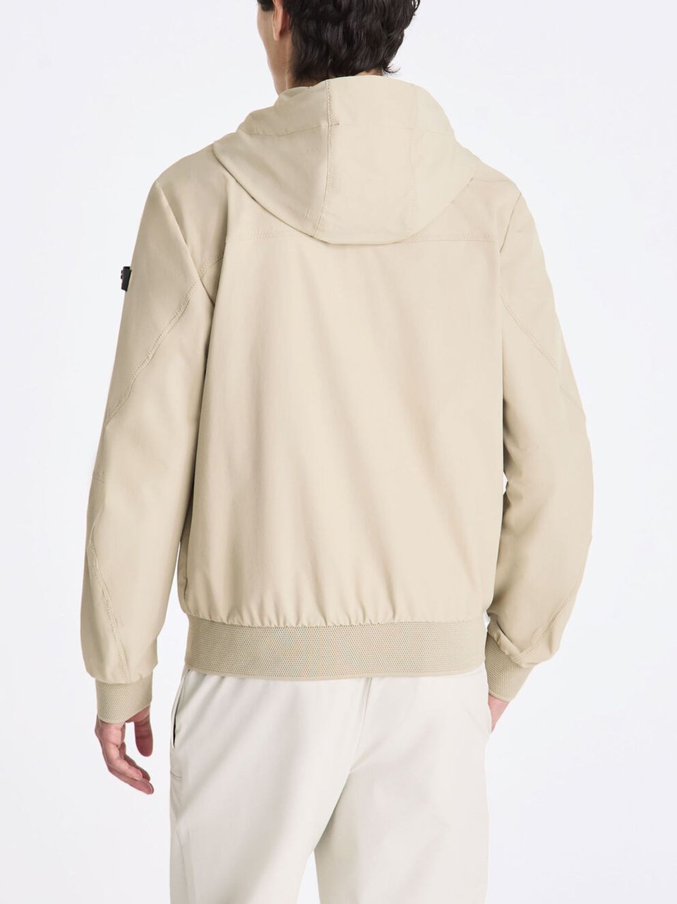 Peuterey Minimalist Hooded Logo Jacket Neutraal