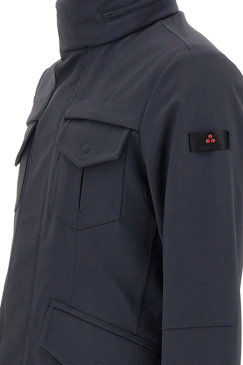 Peuterey Coats Blu Grafite Blauw