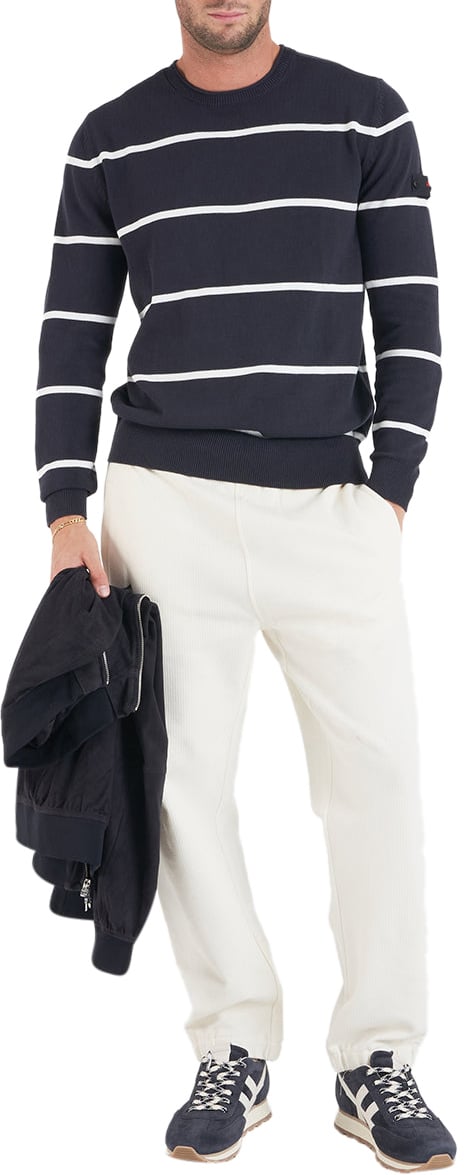 Peuterey Striped sweater Blauw