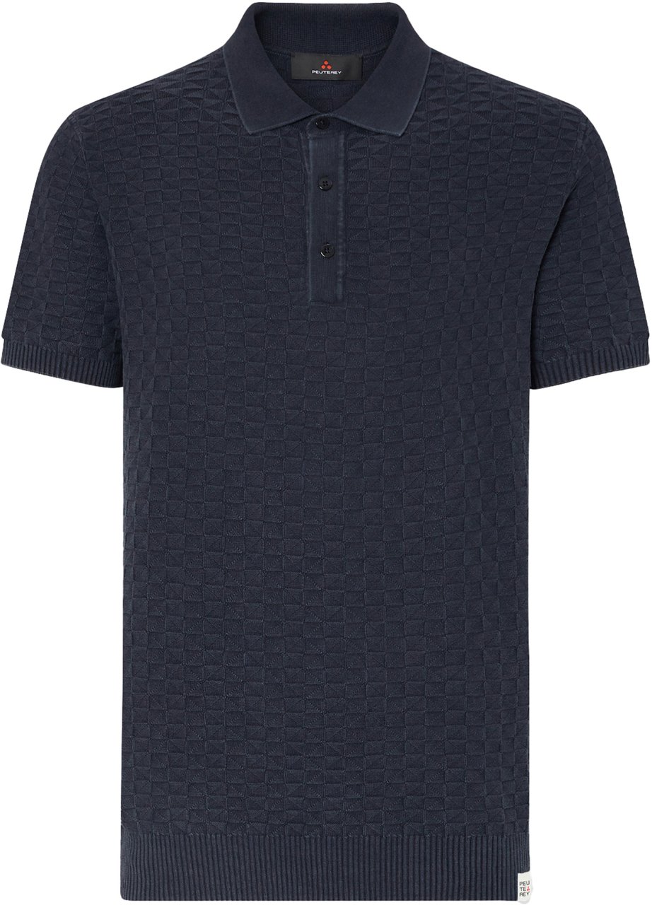 Peuterey T-Shirts And Polos Blu Grafite Blauw