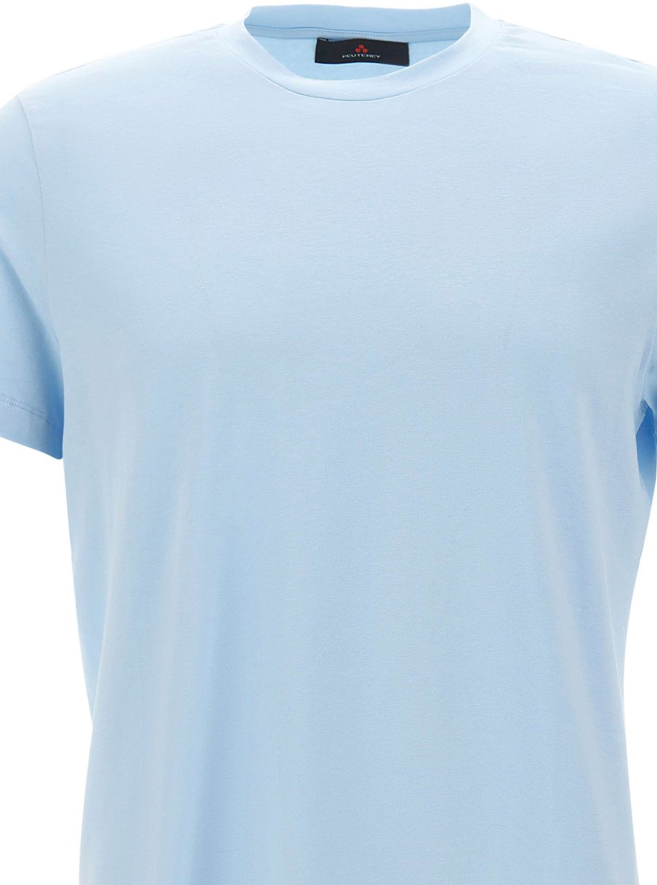 Peuterey T-Shirts And Polos Light Blue Lichtblauw