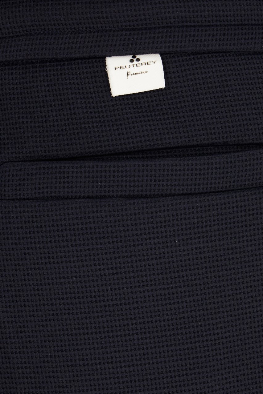 Peuterey Peuterey Midnight blue stretch polyester pants Blauw