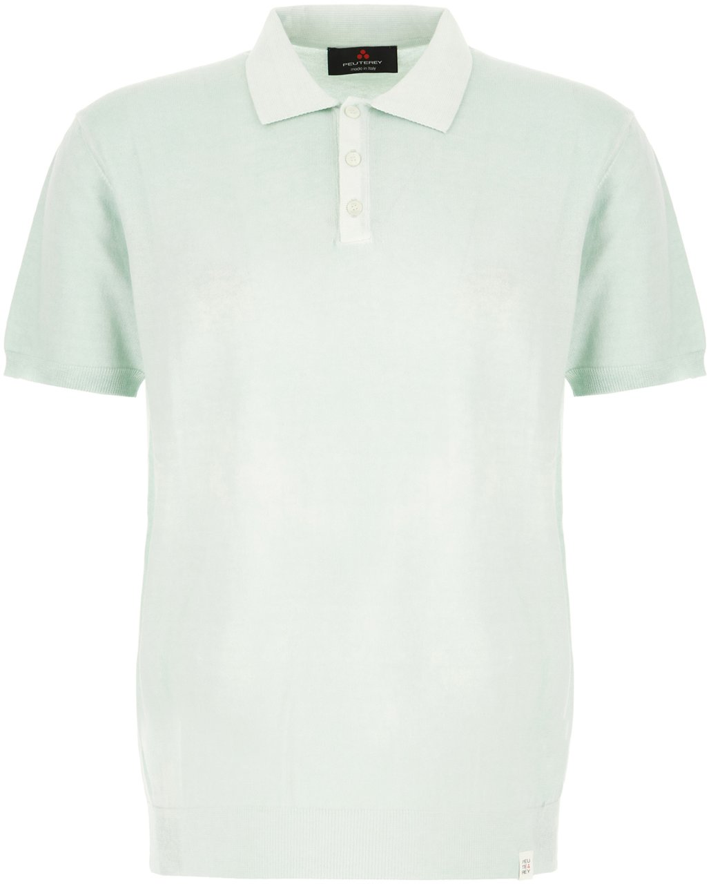 Peuterey Peuterey Pastel light blue cotton polo shirt Lichtblauw