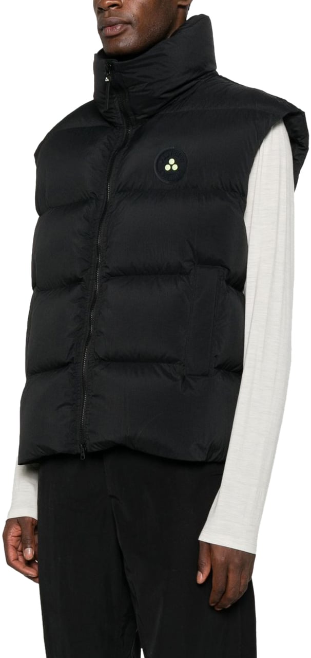 Peuterey Waistcoats Black Zwart