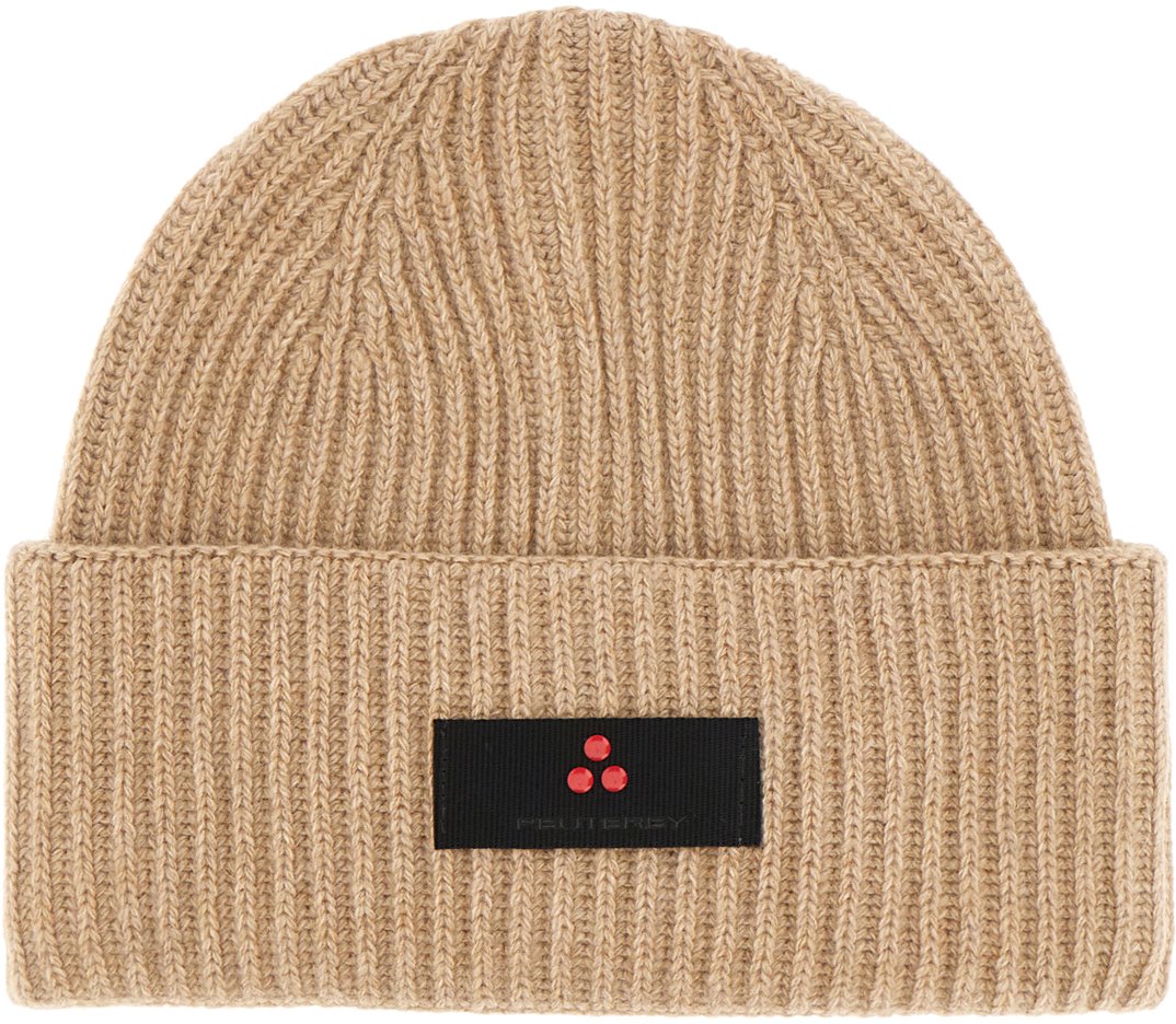 Peuterey Peuterey Cappuccino nylon blend beanie hat Beige
