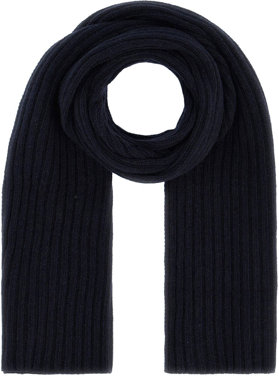 Peuterey Peuterey Midnight blue nylon blend scarf Blauw