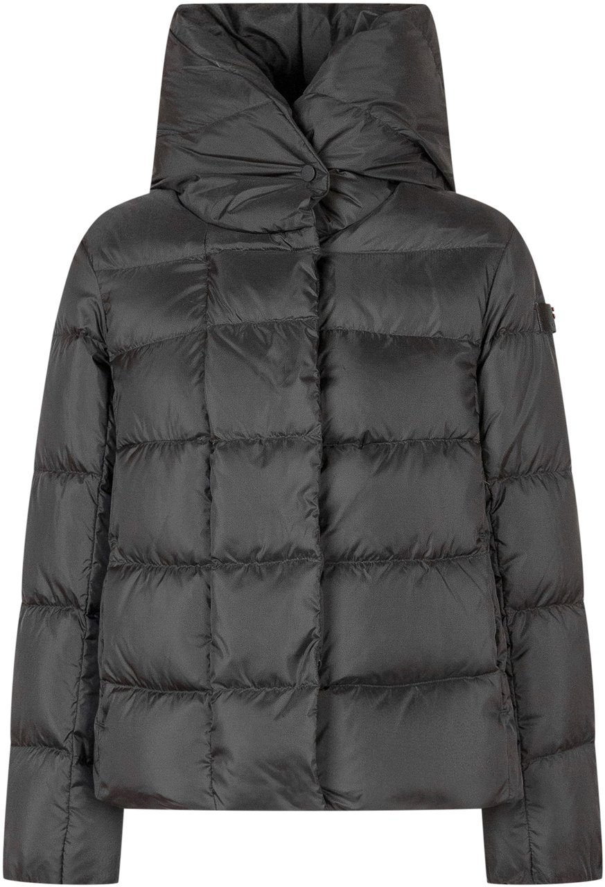 Peuterey Peuterey Kids Piumino Nero con Collo Avvolgente Zwart