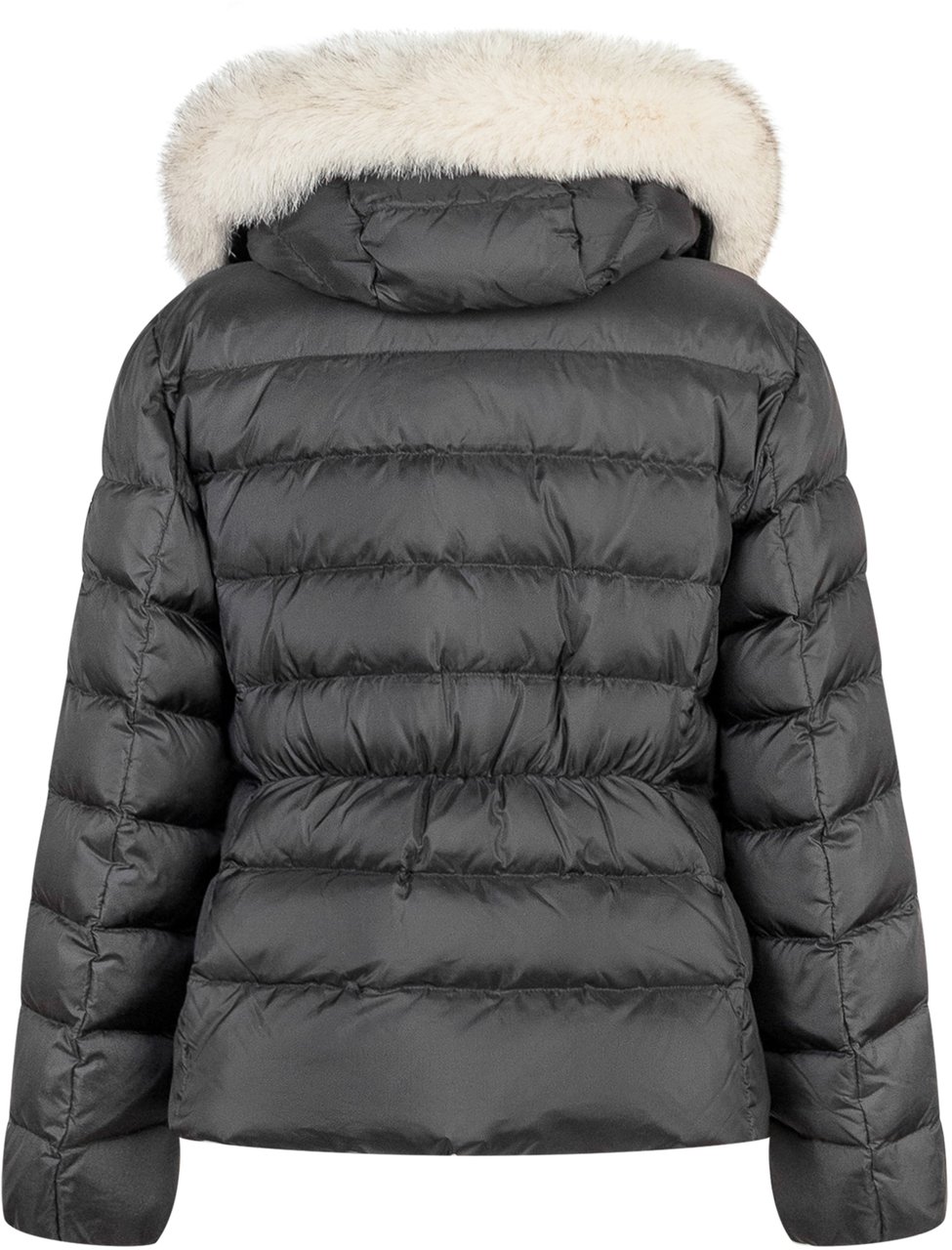 Peuterey Peuterey Piumino Nero con Cappuccio in Pelliccia Zwart