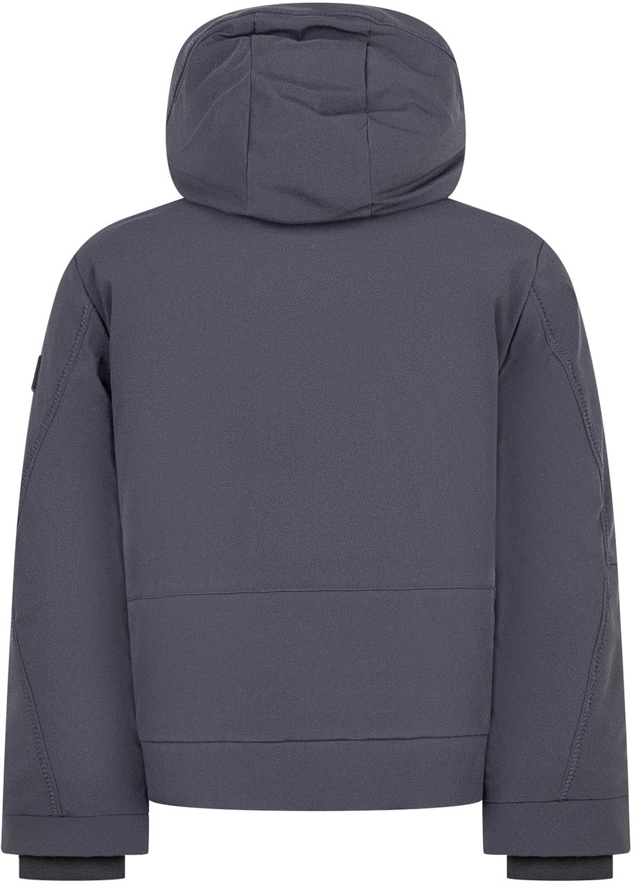 Peuterey Peuterey Kids Piumino Loge SRT Blu con Cappuccio Blauw