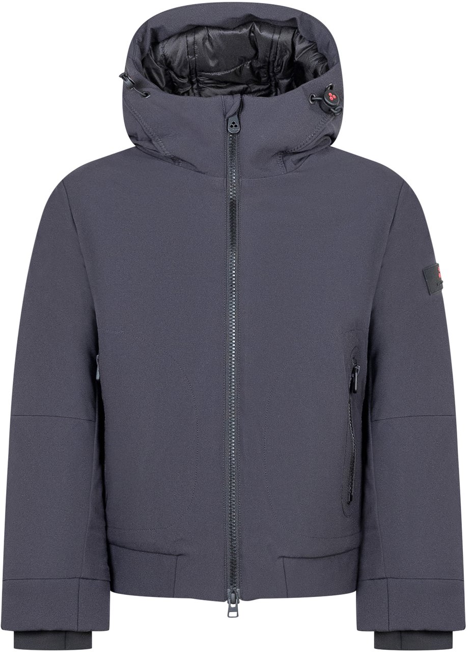 Peuterey Peuterey Kids Piumino Loge SRT Blu con Cappuccio Blauw