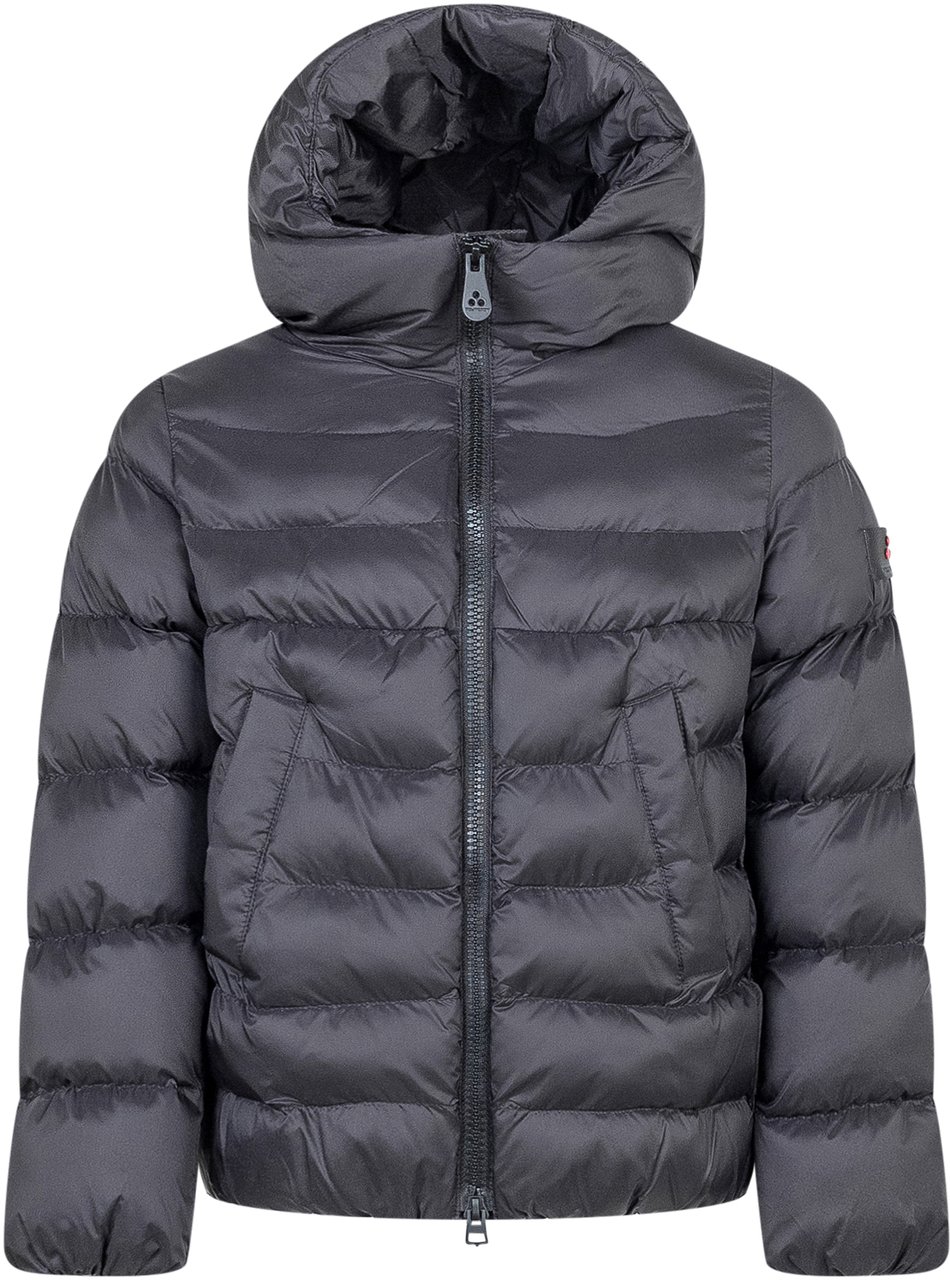 Peuterey Peuterey Kids Piumino Nero con Cappuccio Blauw