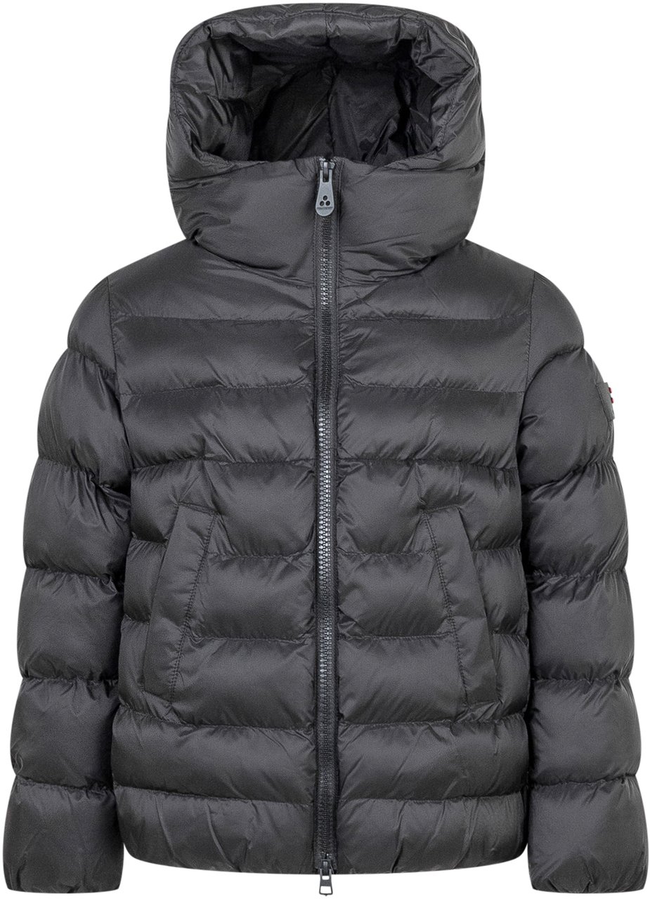Peuterey Peuterey Kids Piumino Nero con Cappuccio Zwart