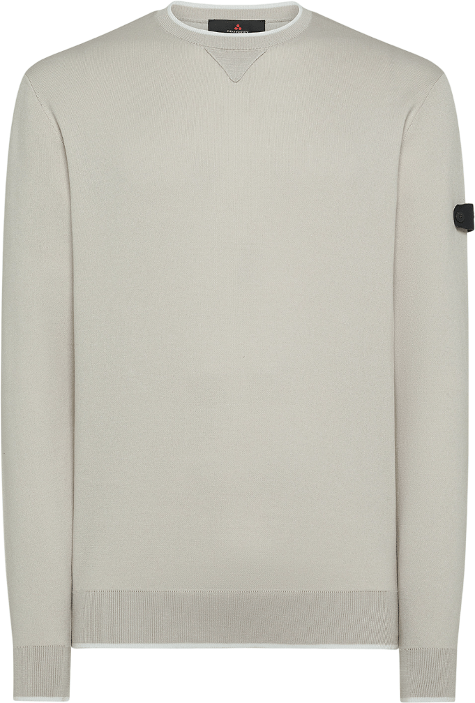 Peuterey Long Sleeve Shirt, Crew Neck Beige