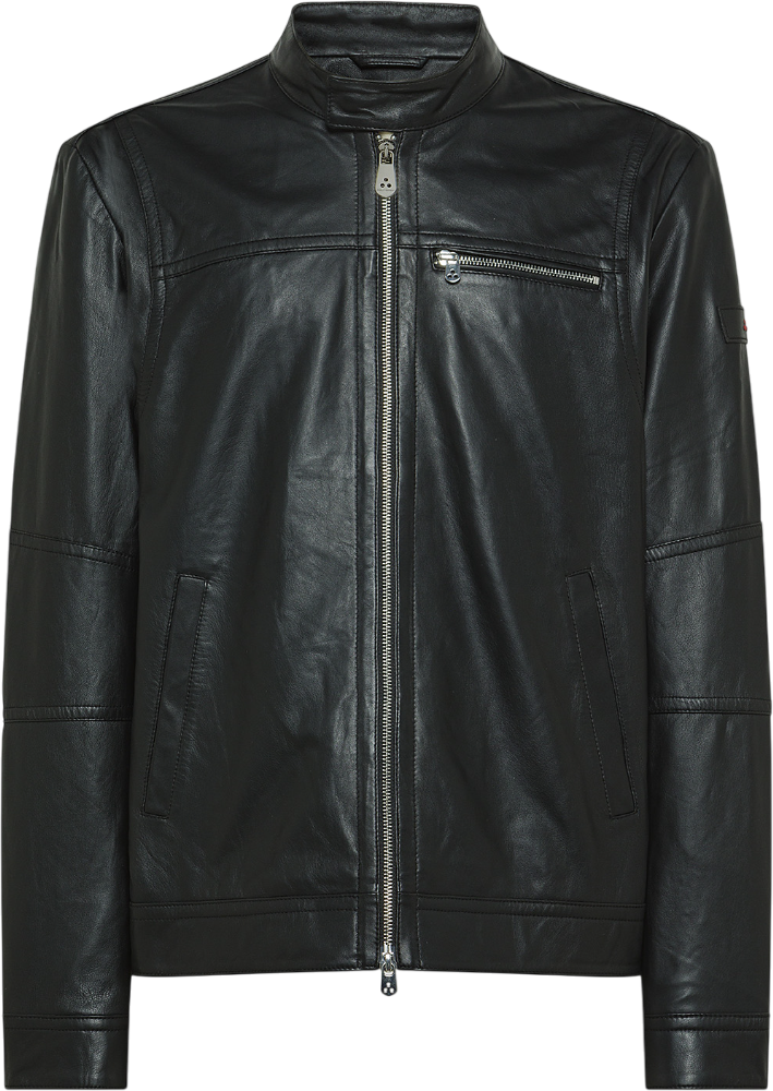 Peuterey Men's Leather Jacket Zwart