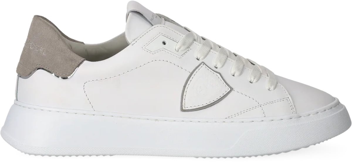 Philippe Model Sneakers Temple Cuir blanc spolier Gris cuir BTLU VD21 Philippe Model Homme Divers